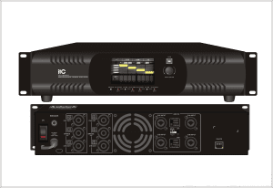ITC TS-4500DT  Dante усилитель, 350W×4; 8Ω×4;