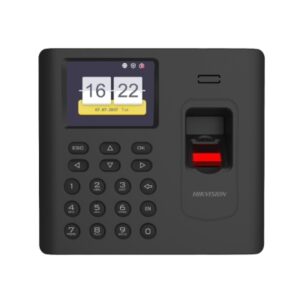 Hikvision DS-K1A802AEF Терминал учета  со встроенными считывателями EM карт и отпечатков пальцев